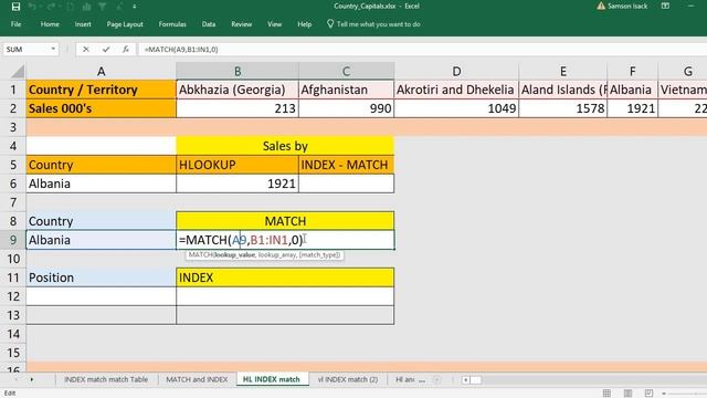 EXCEL: How to Replace HLookup function with INDEX & MATCH functions in excel смотреть онлайн