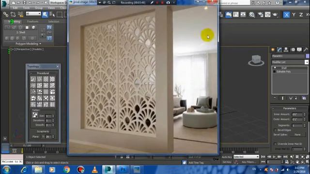 How to make CNC panel in 3ds max with Photoshop смотреть онлайн