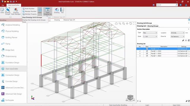 Creating Section Drawings in the Steel AutoDrafter смотреть онлайн