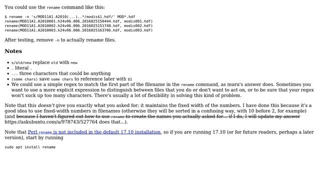 Ubuntu: Renaming multiple files with complex numbered names (4 Solutions!!) смотреть онлайн
