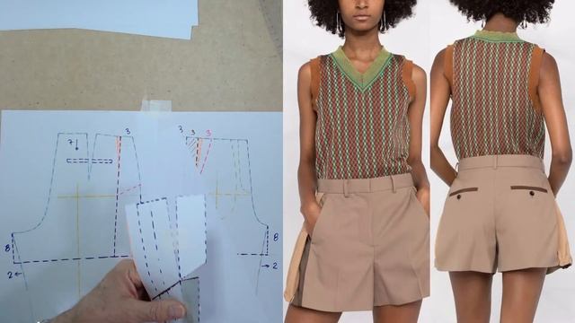 моделируем шорты modelado de short #курсыкройкиишитья #валерийпрокудиншитьё #diseño. смотреть онлайн
