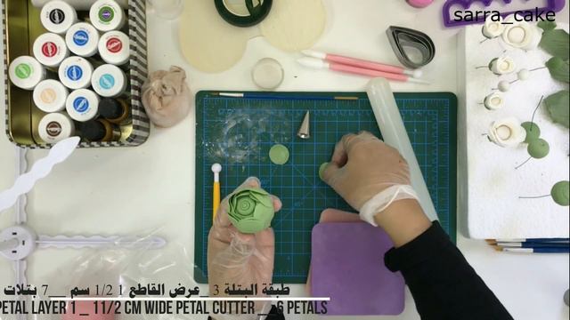 ساره كيك /طريقة إعداد زهرة الحوذان _ Ranunculus flower tutorial смотреть онлайн