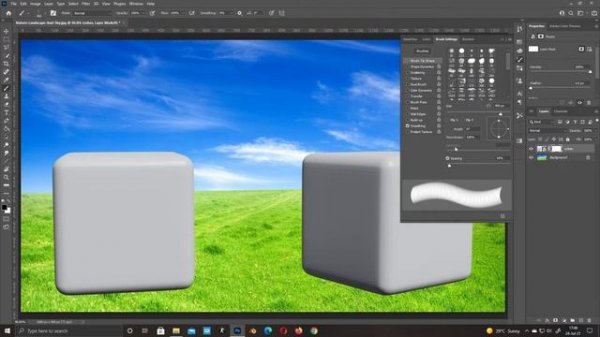 how to add grass over object in photoshop - Photoshop Art