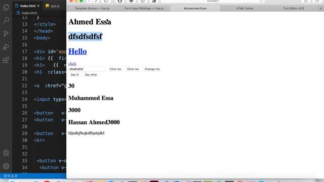 12 Vue JS directive two way binding смотреть онлайн