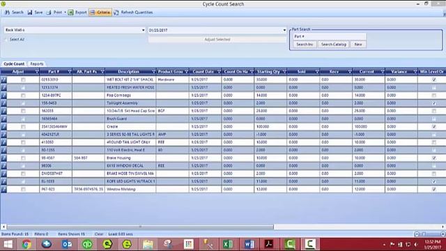 Parts Inventory: Cycle Count смотреть онлайн