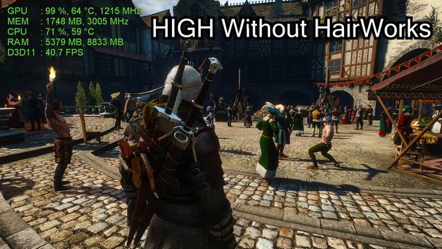 The Witcher 3 - Comparação gráfica - GTX 760 - i5-3570 -8GB ram (Grafics Comparison) смотреть онлайн