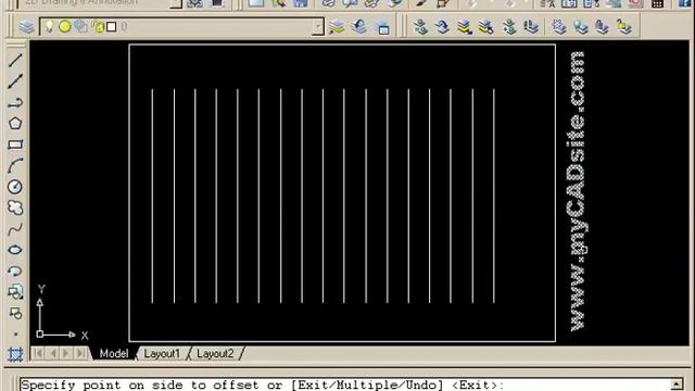 AutoCAD 2016 Powerful Modifying Commands - level 1, lesson 7, exercise 12 смотреть онлайн