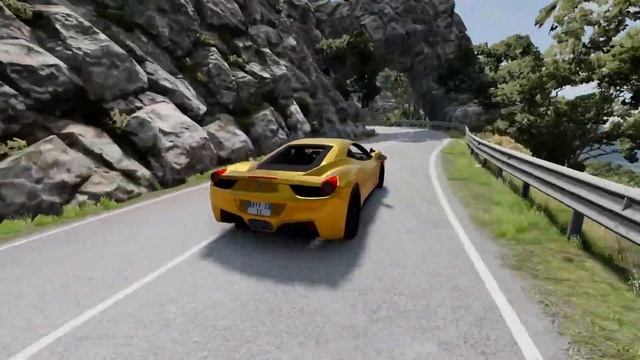 BeamNG Drive - Ferrari 458 Italia - Free Roam - PC Gameplay смотреть онлайн