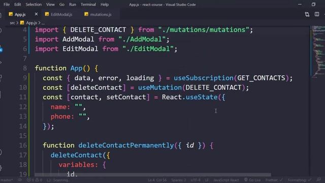 #reactjs darija from zero to hero (GraphQL ⚠ (delete contact using mutations) | graphql bdarija смотреть онлайн