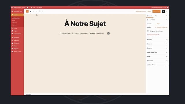 Changer un Article en Page sous WordPress смотреть онлайн