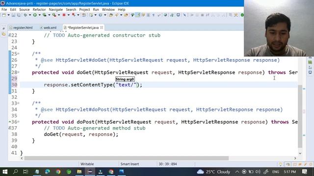 Register Page with Servlet, Html and MySQL смотреть онлайн