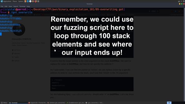 9: Overwriting Global Offset Table (GOT) Entries with printf() - Intro to Binary Exploitation (Pwn) смотреть онлайн