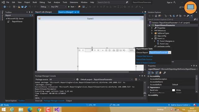 How to Add a Parameter in a ReportViewer | C# смотреть онлайн