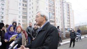 Мэр Липецка Михаил Гулевский о дороге на улице Стаханова