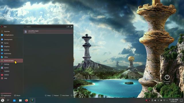 TUXEDO OS - KDE Plasma - Tour & Overview & Powerdown Now Icon. смотреть онлайн