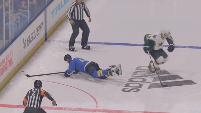 Blues Chris Pronger Shaken Up By Stars Modano Hit смотреть онлайн