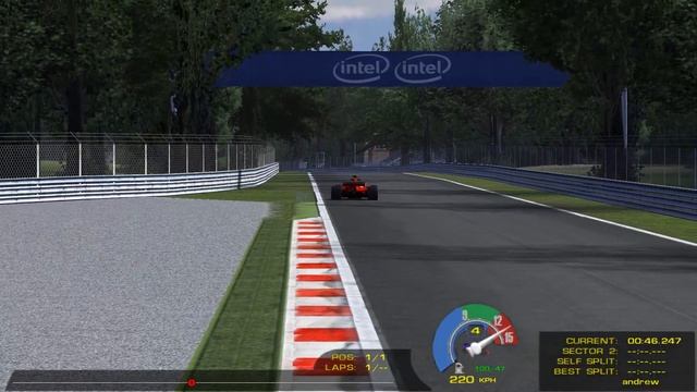 F1 2017 Ferrari SF70H On A Lap On The Monza Circuit (rFactor) 1:29:718