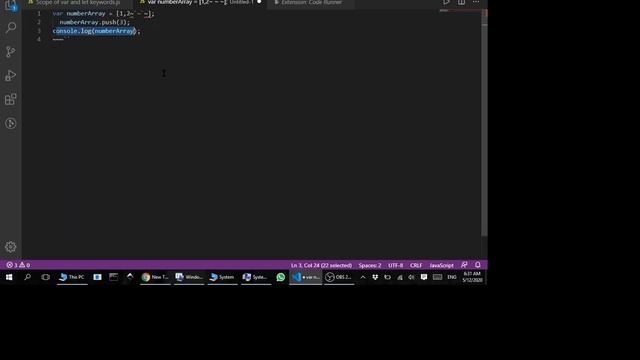 Use CODE RUNNER extention of VS CODE to run your code and inspect in terminal смотреть онлайн