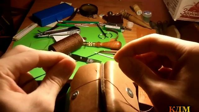 Седельный шов.Самый надежный шов.Saddle Stitch.КДМ Булат.