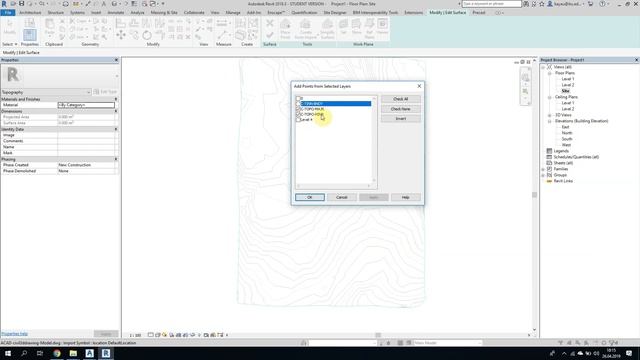 Modeling topography in Revit by importing from Civil3D (Turkish) - Part 1 смотреть онлайн