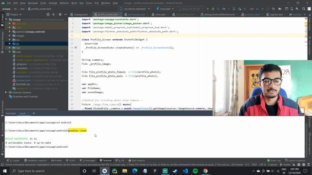 Flutter App stuck at “Running Gradle task 'assembleDebug'. SOLUTION смотреть онлайн