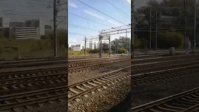 Поездка в электричке через центральные районы Москвы по МЦД-3. смотреть онлайн