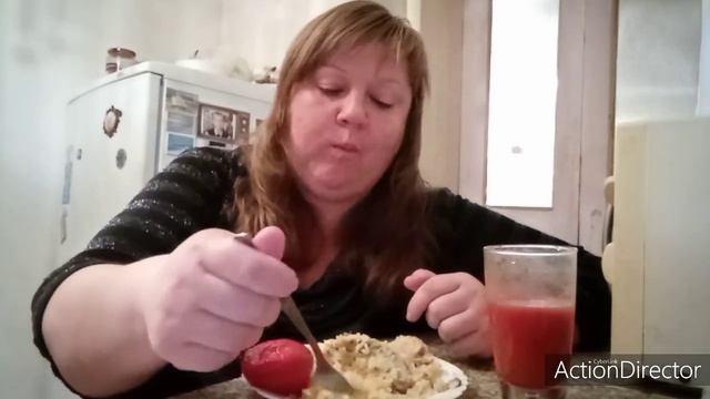 Мукбанг-плов?с солеными помидорами? Сахарный завод..работа.