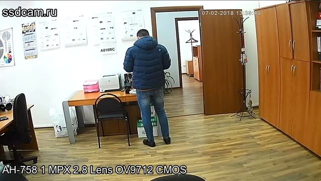 SSDCAM AHD видеокамера АН - 758 1.1Мп, 1/4'' OV9712 CMOS, объектив 2.8мм, фиксированный смотреть онлайн
