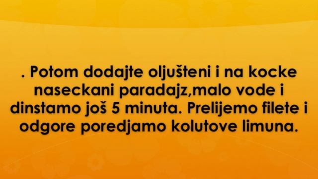 Mediteranski oslic Recept смотреть онлайн