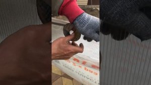 Установка торцевого профиля сотового поликарбаната