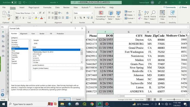 How to change date format in Excel Worksheet. смотреть онлайн