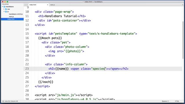 Handlebars.js Tutorial (webpack integration at the end) смотреть онлайн