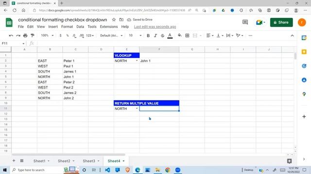 GOOGLE SHEETS - VLOOKUP & RETURNING MULTIPLE VALUE смотреть онлайн