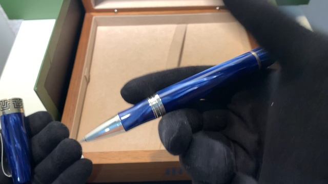 Ручка-роллер Montegrappa Extra 1930 New Edition Mediterranean Blue смотреть онлайн