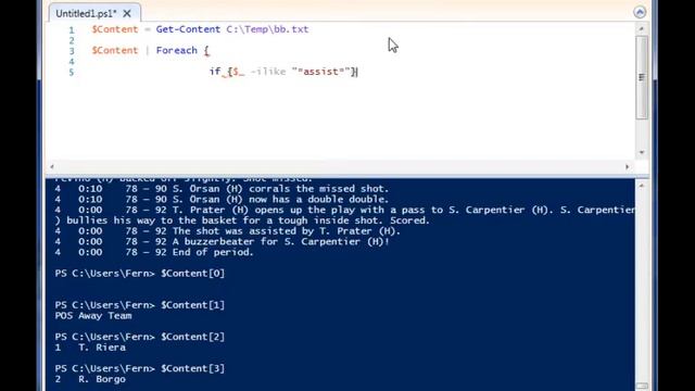 Grab content from a file in Powershell смотреть онлайн