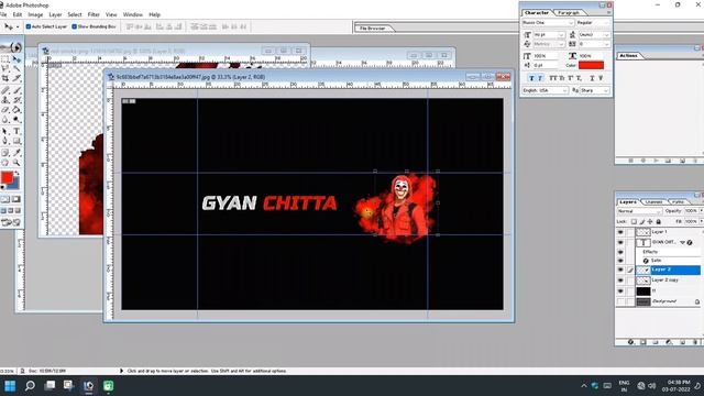 How To Make Professional Gameing YouTube Banner on Adobe Photoshop 7.0| Channel Banner Kaise Banaye смотреть онлайн