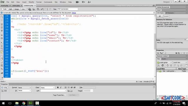 PHP Tutorials - Select and Insert Data from MySQL Database Using PHP Part-25 смотреть онлайн