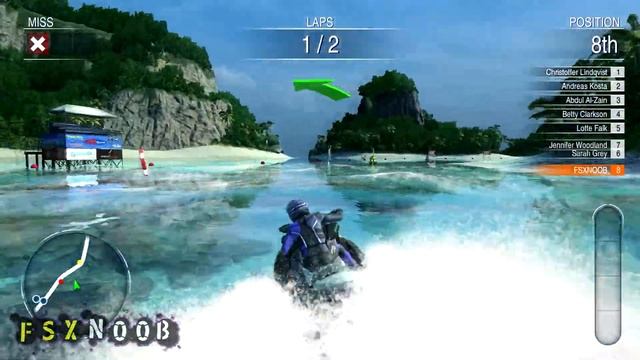 Aqua Moto Racing Utopia - 5 Races Gameplay PC HD смотреть онлайн