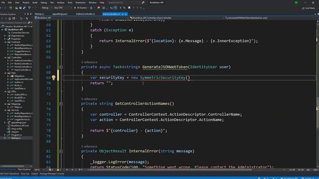 Setup JSON Web Tokens (JWT) Authentication | End to End ASP.NET Core 3.1 API and Blazor Development смотреть онлайн