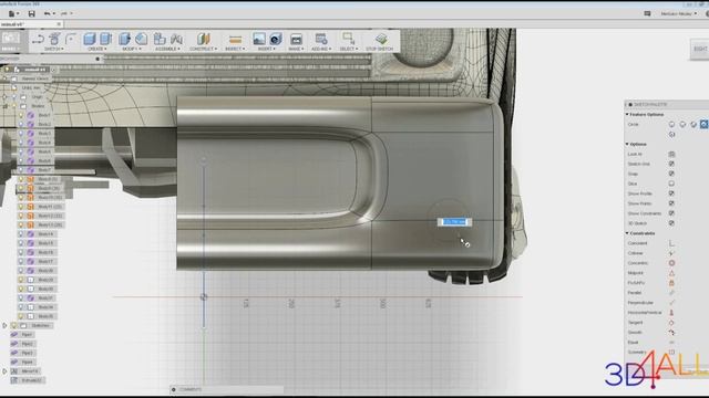 Моделирование обвесов  в программе Fusion 360.