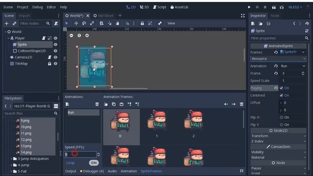 Tutorial GRAVITY SWITCH (Part 7 - Character Animation) in Godot 3.1.1 смотреть онлайн