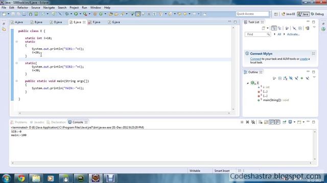 Static Initialization Block смотреть онлайн