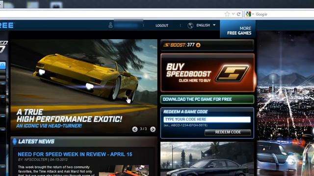 Need for Speed World - Speed Boost Code Generator Online (working) смотреть онлайн