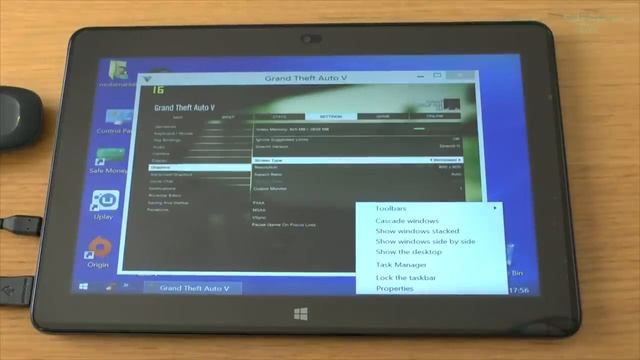 1# GTA 5 (PC) test on tablet Intel Core M-5Y71 new Dell Venue 11 Pro Intel HD 5300 смотреть онлайн