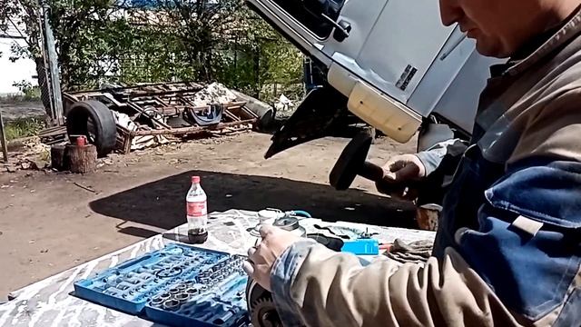 ремонт компресора , покрасили мордашку даф 95 хф #daf95 смотреть онлайн