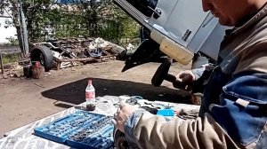 ремонт компресора , покрасили мордашку даф 95 хф #daf95