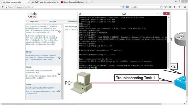 CCNA Episode 3 Troubleshooting Switch Media Issue смотреть онлайн