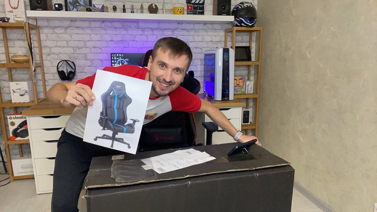 На канале начинается ДзеноTube - Собираю игровое кресло A4TECH X7 GG-1200 (Техно стрим) смотреть онлайн