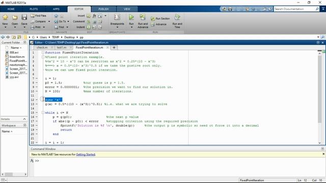 fixed point iteration method matlab code смотреть онлайн