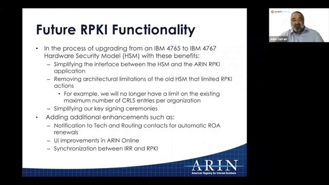 ARIN Internet Routing Registry Update смотреть онлайн
